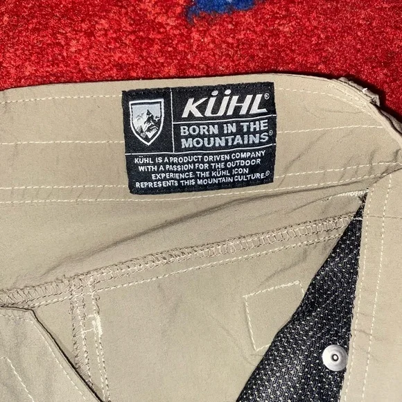 Kuhl Renegade Cargo Shorts Mens Sz 34 Nylon Stretch Outdoors Hiking Gorpcore 12” - Picture 15 of 16